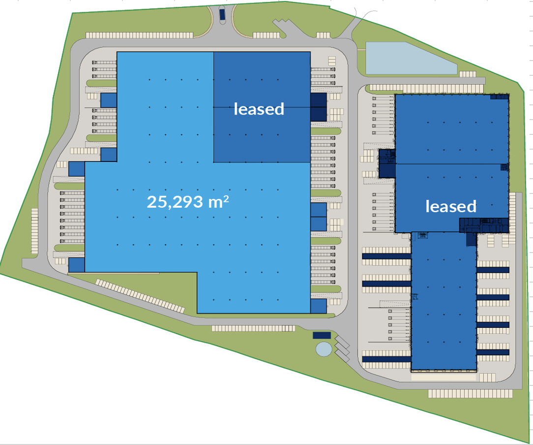 Warehouses for rent in Warehouses GLP Rzeszów Logistics Centre. Siteplan.
