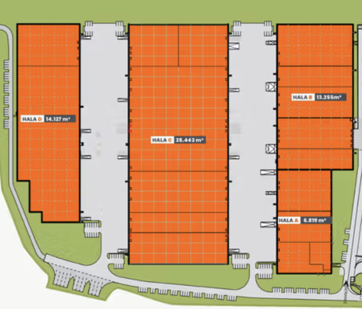 Warehouses for rent in Warehouses EQT Park Szczecin I. Siteplan.