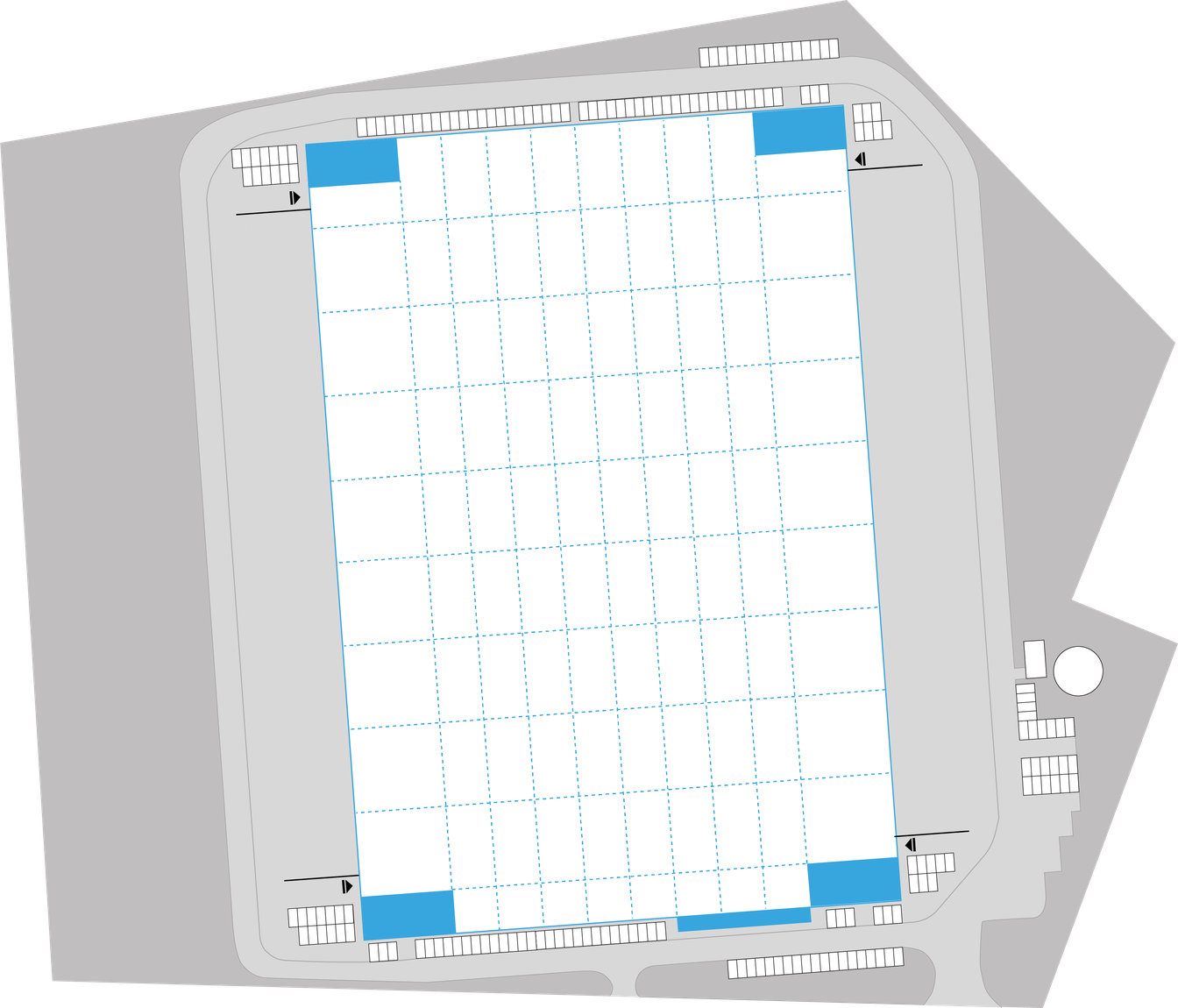 Kiadó raktárak Raktárak LCube Mszczonów. Siteplan.