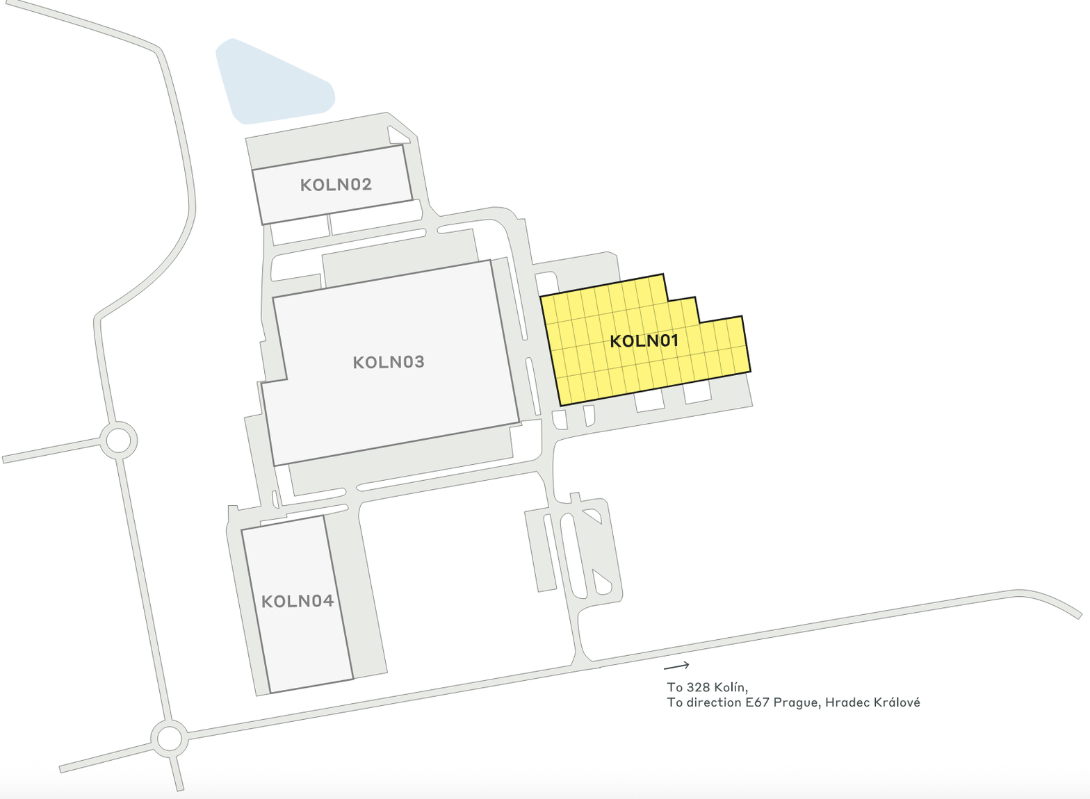 Warehouses for rent in Warehouses CTPark Kolín. Siteplan.