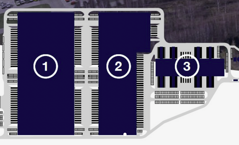 Warehouses for rent in Warehouses A2 East Warsaw Park. Siteplan.