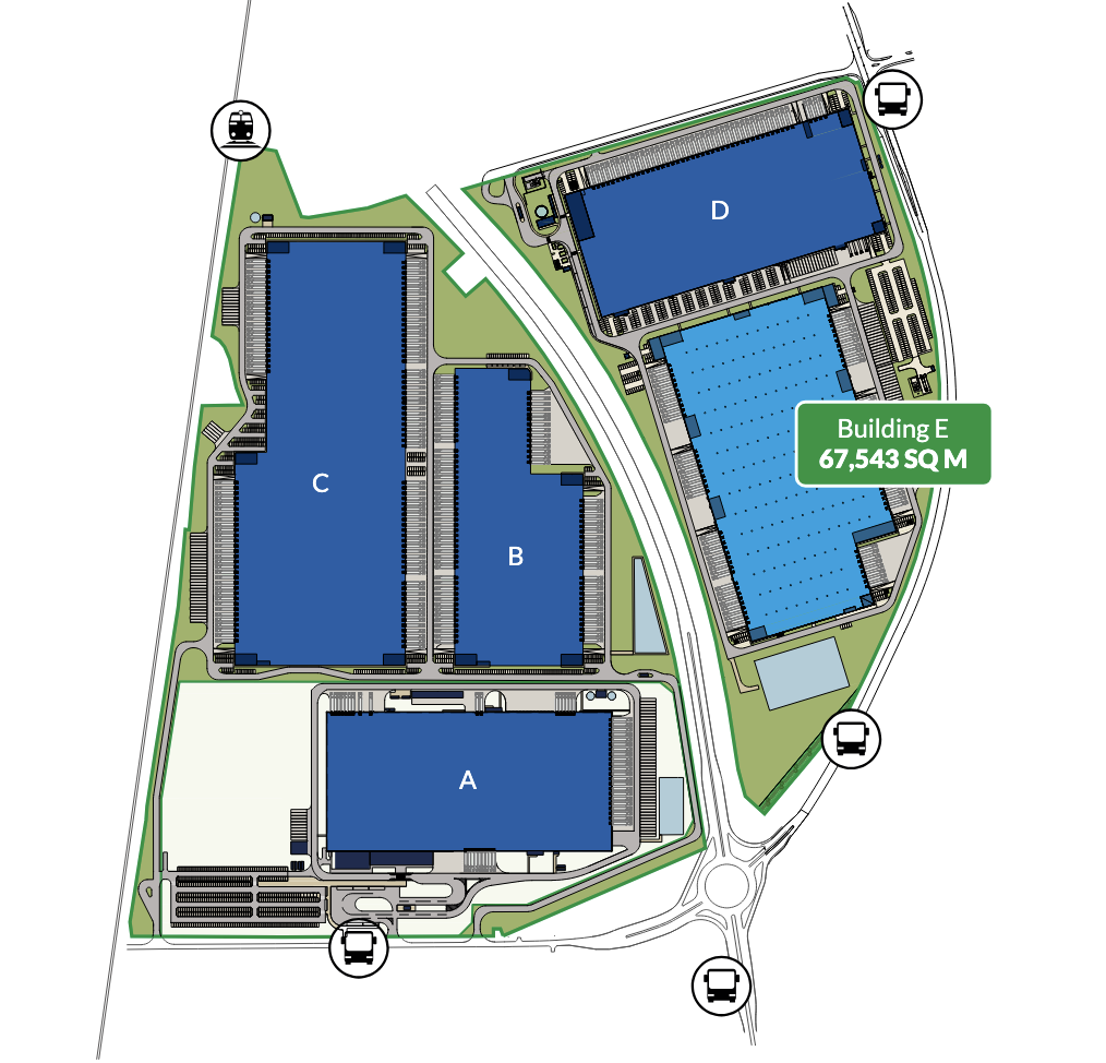 Magazyny do wynajęcia w Magazyny GLP Wrocław V Logistics Centre. Siteplan.