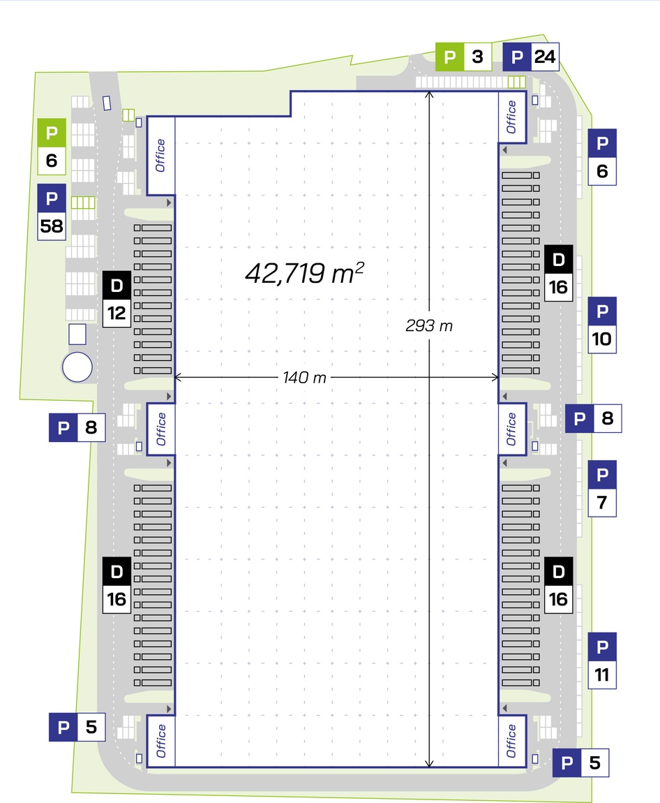 Magazyny City Logistics Łódź V, Polska Centralna - magazyny do wynajęcia. Siteplan.