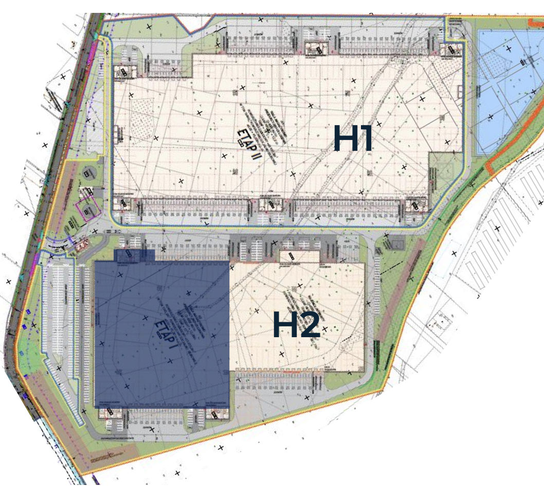 Magazyny do wynajęcia w Magazyny Good Point Karczew. Siteplan.