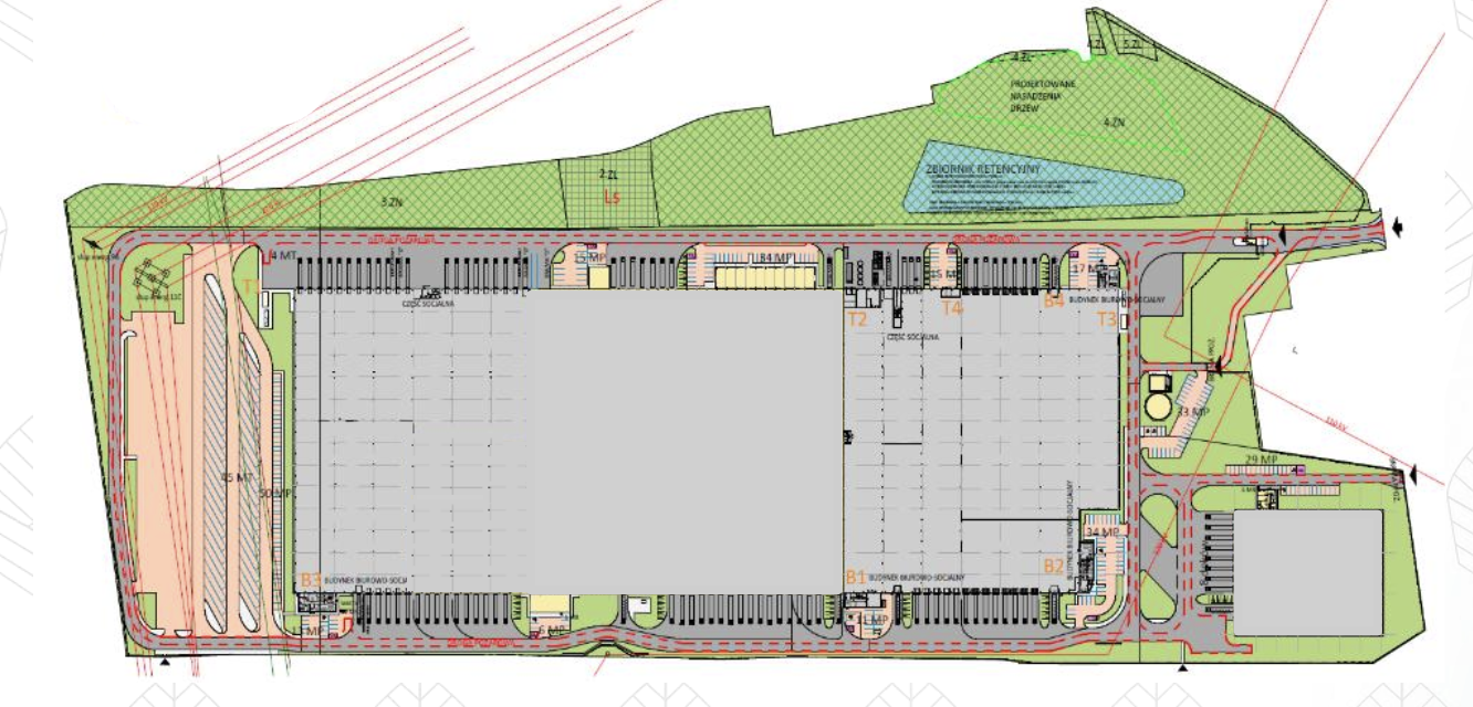Magazyny MLP Łódź, Polska Centralna - magazyny do wynajęcia. Siteplan.