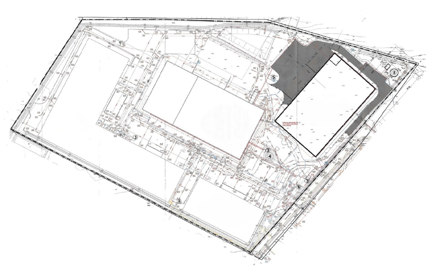 Warehouses for rent in Warehouses EQT Exeter Park Radom. Siteplan.