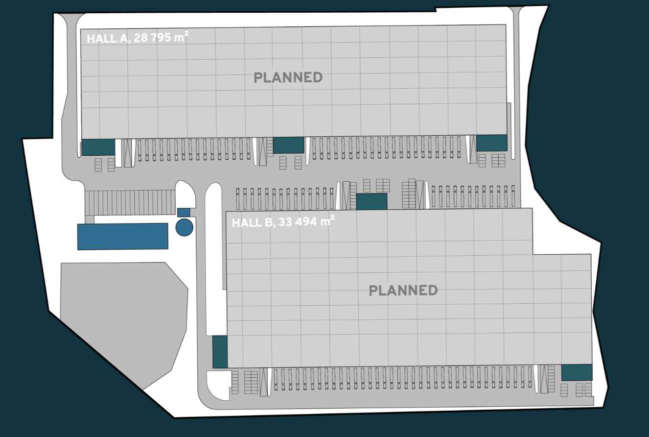 Magazyny Fortress Logistics Park Warsaw SW, Warszawa - magazyny do wynajęcia. Siteplan.