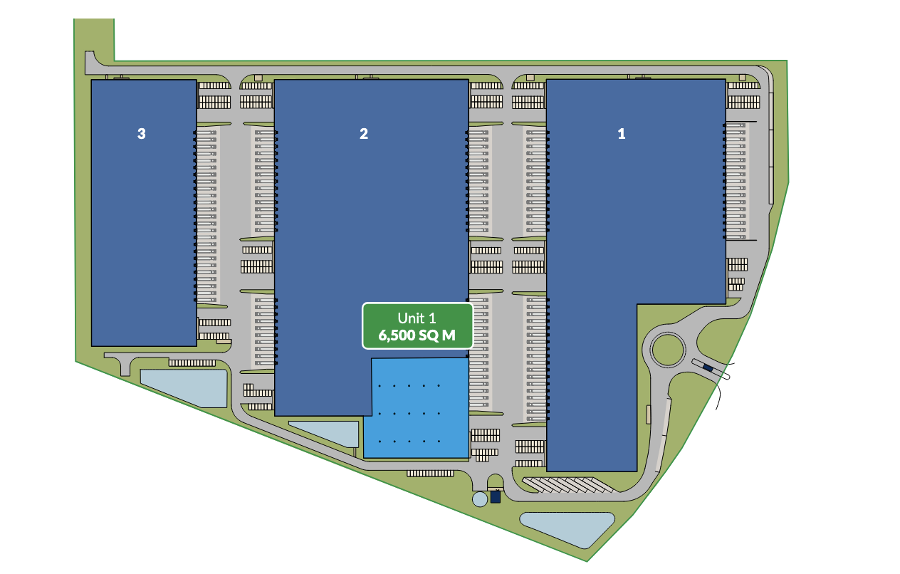 Sklady k pronájmu v Sklady GLP Łódź III Logistics Centre. Siteplan.