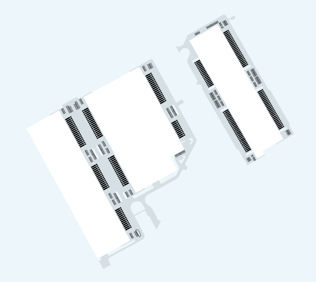Warehouses for rent in Warehouses Panattoni Park Trzebusz II. Siteplan.