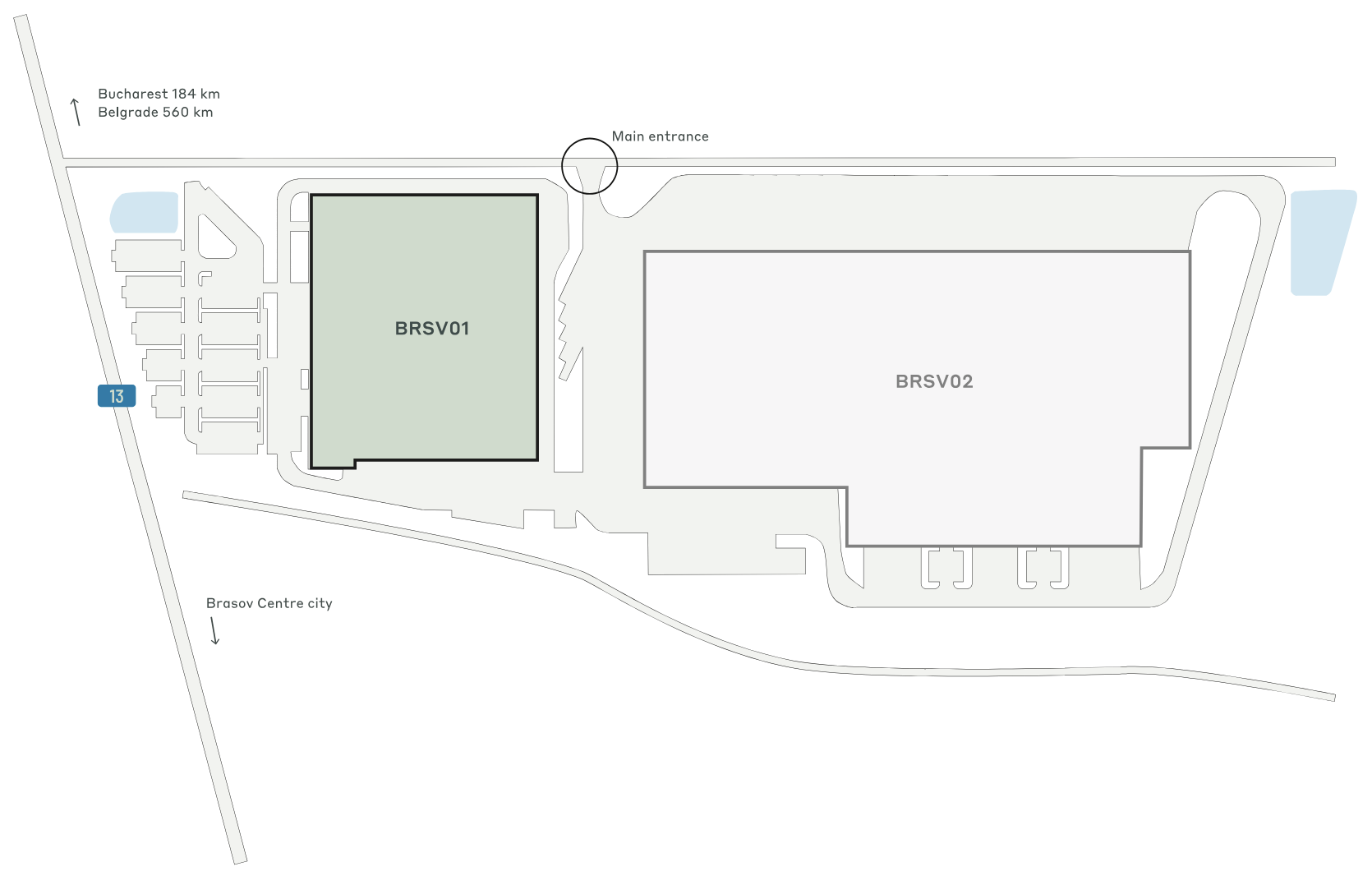Depozite CTPark Brasov, Brașov - depozite de închiriat. Siteplan.