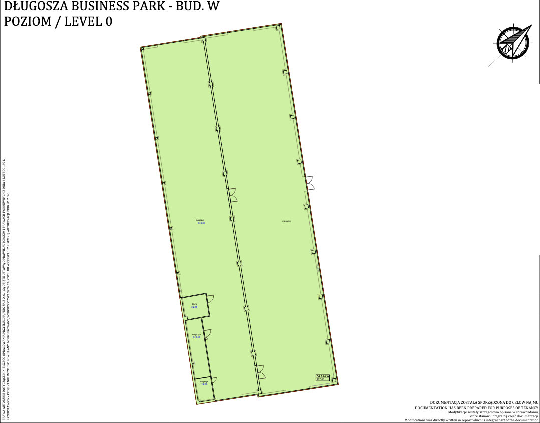 Magazyny Długosza Business Park, Wrocław - magazyny do wynajęcia. Siteplan.