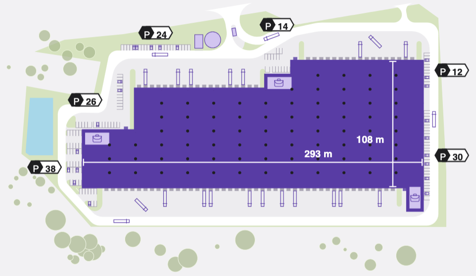 Magazyny QTH Park Wrocław West, Wrocław - magazyny do wynajęcia. Plan zagospodarowania.