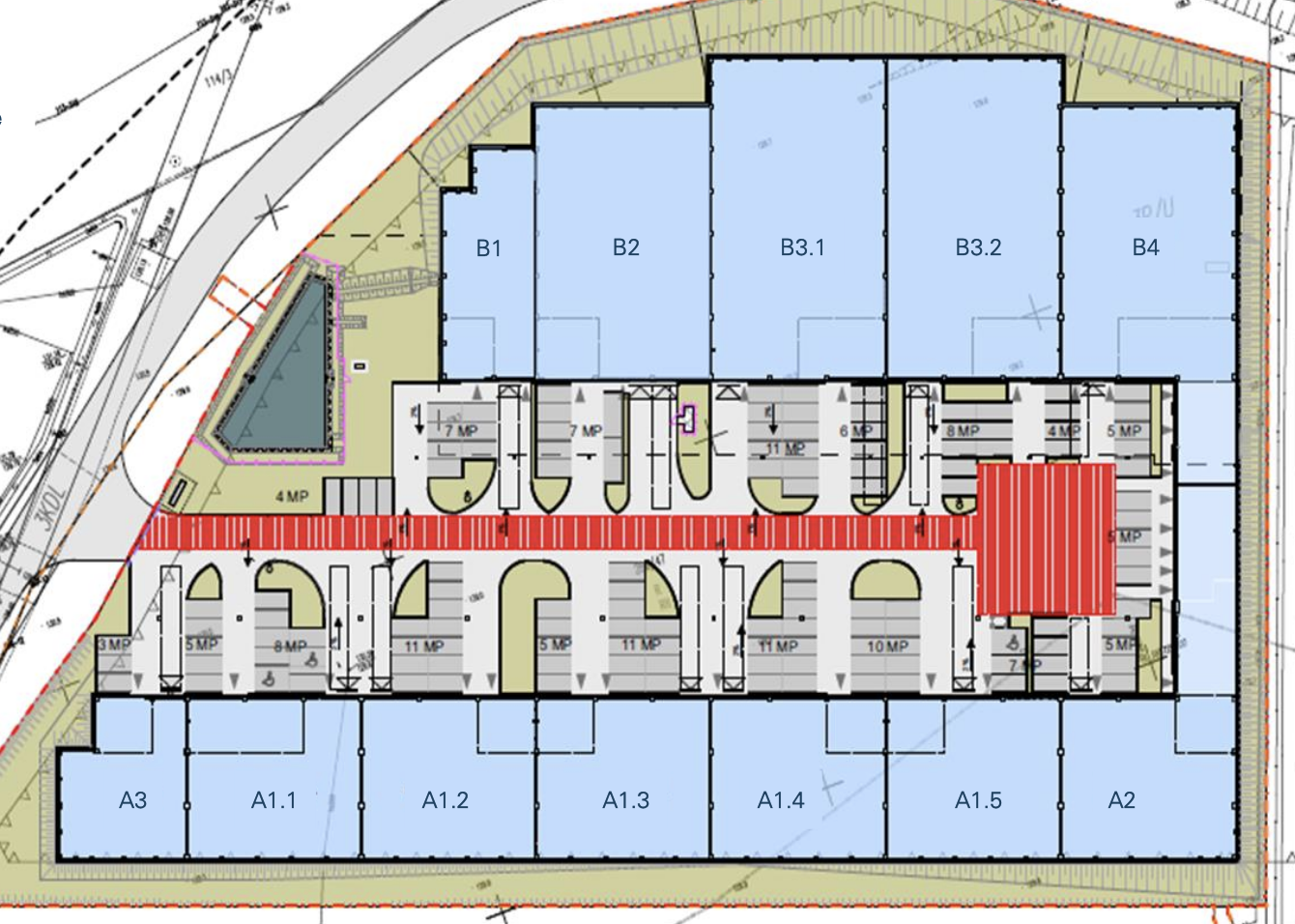 Magazyny Frontier Park Wrocław, Wrocław - magazyny do wynajęcia. Siteplan.