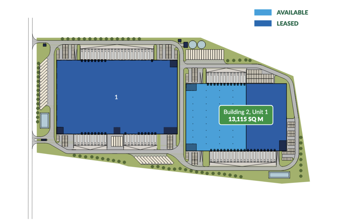 Warehouses for rent in Warehouses GLP Gliwice Logistics Centre. Siteplan.
