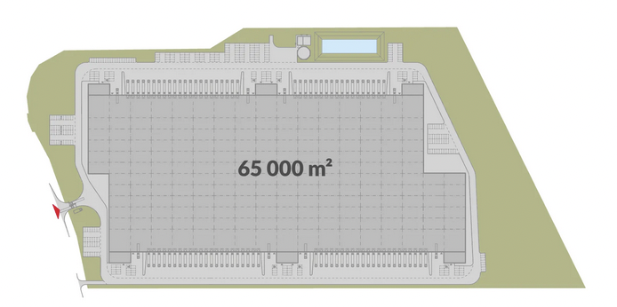 Warehouses for rent in Warehouses 7R Park Warsaw South II. Siteplan.