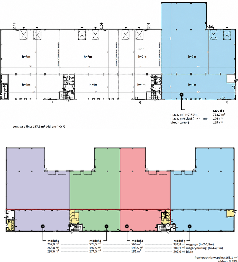 Warehouses Nordkapp Flexi Space, 03-236 Warszawa - warehouses for rent. Plan zagospodarowania.
