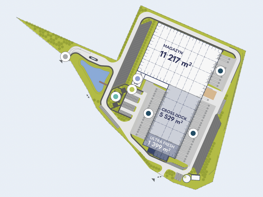Sklady k pronájmu v Sklady COOL BTS Gdańsk. Siteplan.
