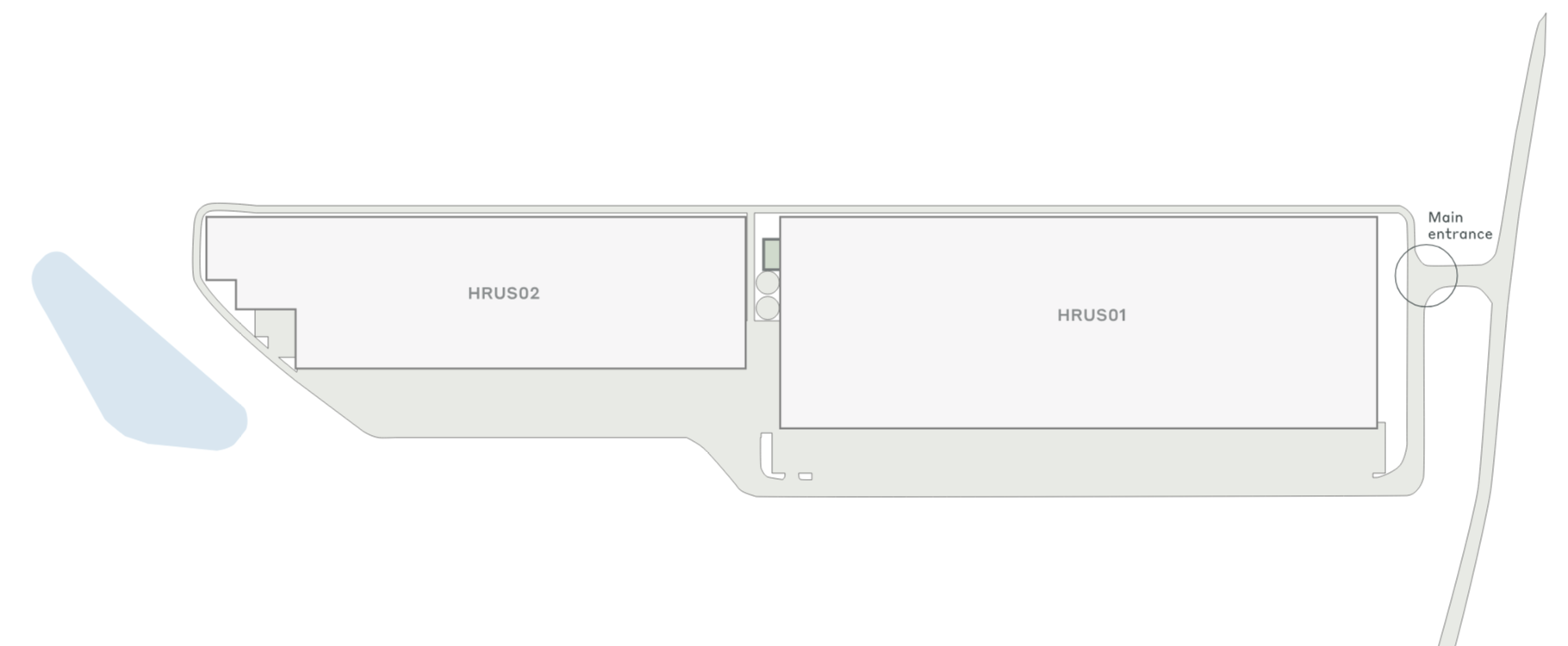 Warehouses for rent in Warehouses CTPark Hrušky. Siteplan.