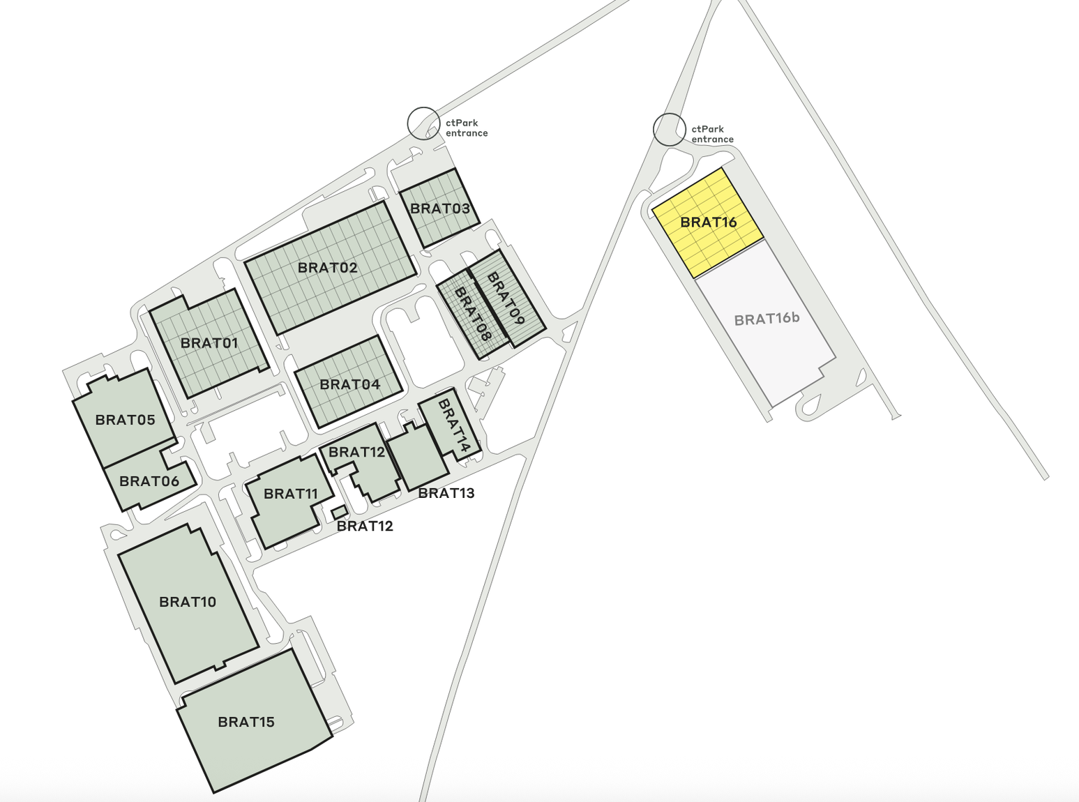 Warehouses for rent in Warehouses CTPark Bratislava. Siteplan.