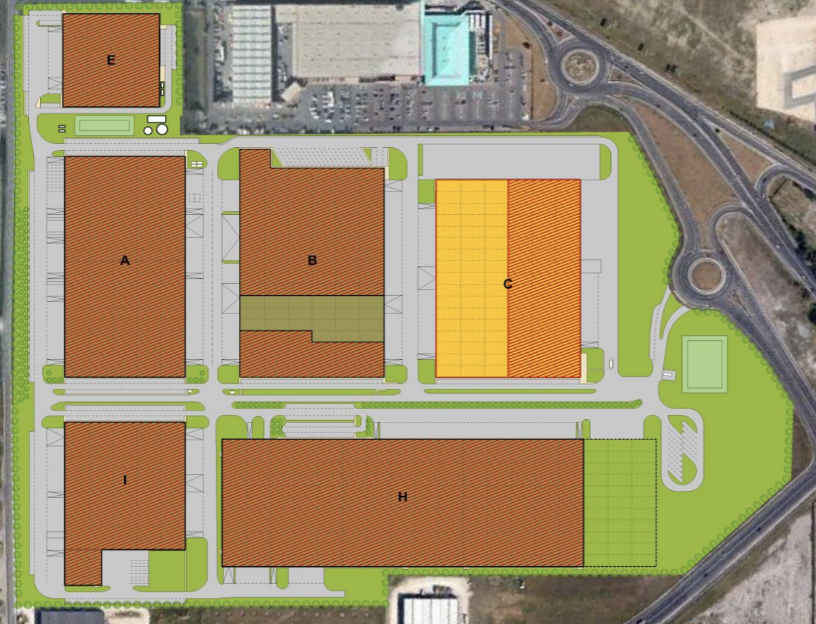 Warehouses for rent in Warehouses VGP Park Brasov. Siteplan.