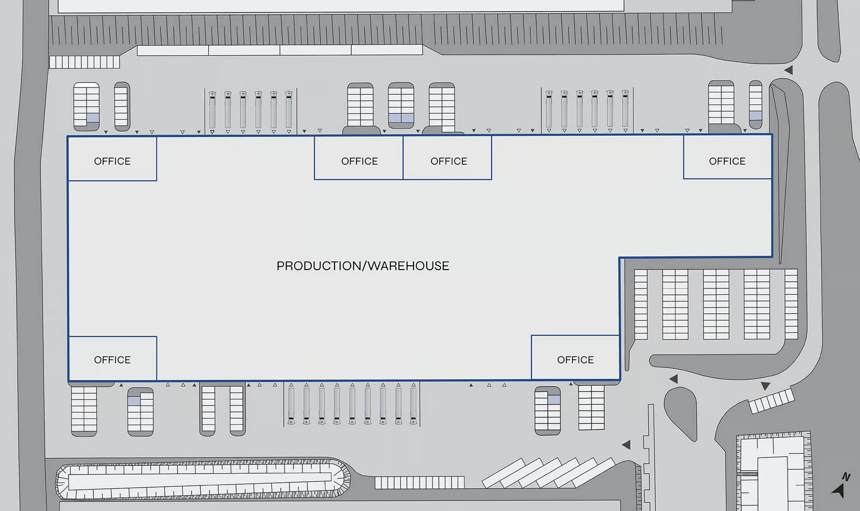 Warehouses for rent in Warehouses BTS Park Świebodzin VI. Siteplan.