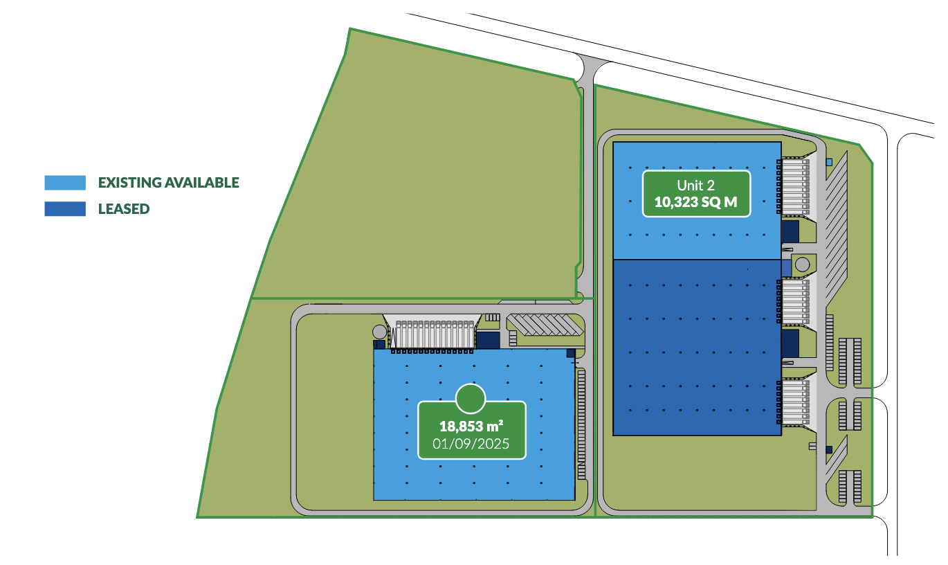Warehouses for rent in Warehouses GLP Toruń Logistics Centre. Siteplan.