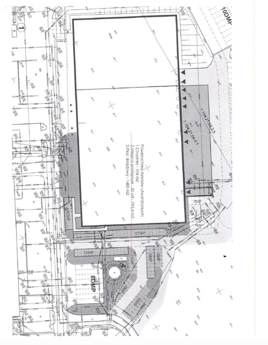 Magazyny do wynajęcia w Magazyny EQT Exeter Park Radom. Siteplan.