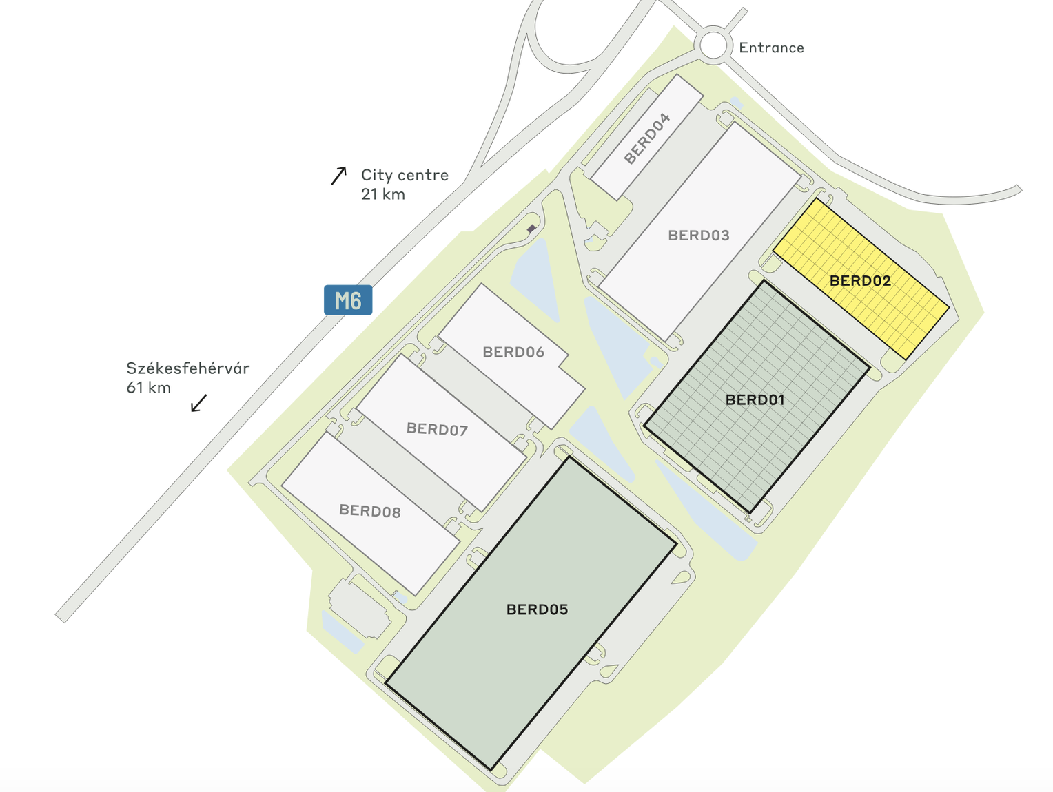 Raktárak CTPark Budapest Érd, Budapest - raktárak bérbeadásra. Siteplan.
