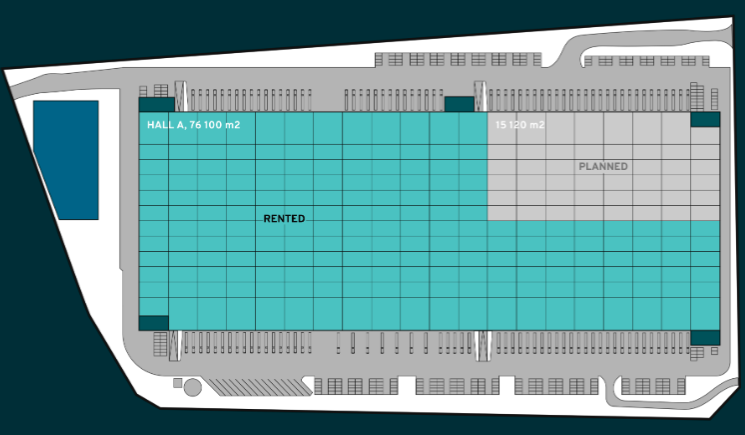 Warehouses Fortress Logistics Park Zabrze, Górny Śląsk - warehouses for rent. Siteplan.