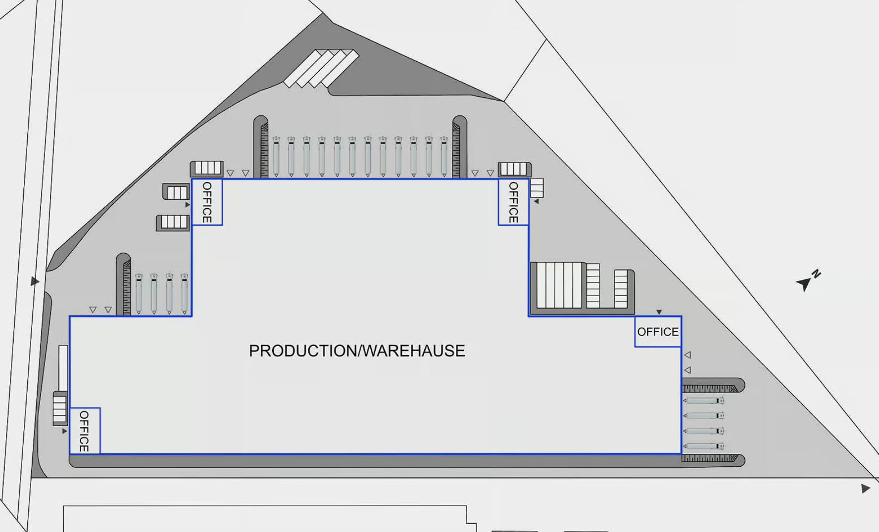 Magazyny BTS Park Gorzów Wielkopolski, Polska Zachodnia - magazyny do wynajęcia. Siteplan.