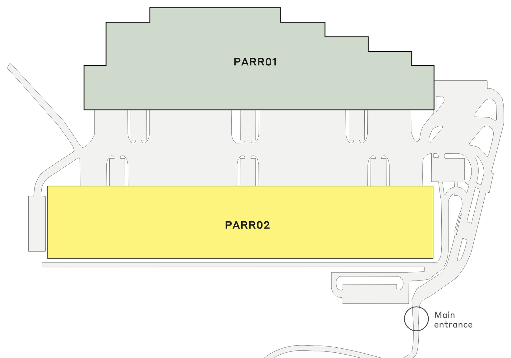 Warehouses CTPark Pardubice Rosice, Hradec Králové - warehouses for rent. Siteplan.