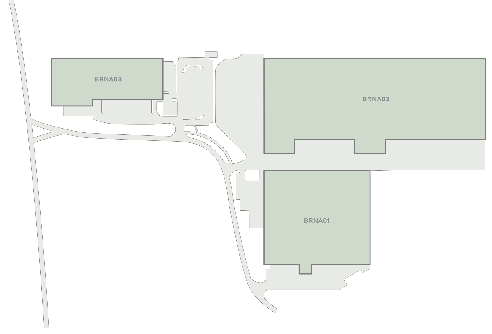 Magazyny do wynajęcia w Magazyny CTPark Brno Airport. Siteplan.