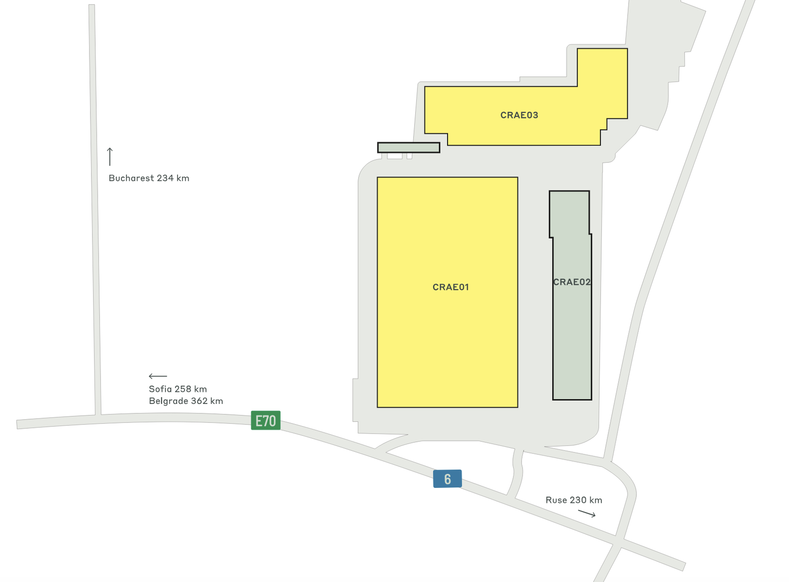 Depozite CTPark Craiova East, București - depozite de închiriat. Siteplan.