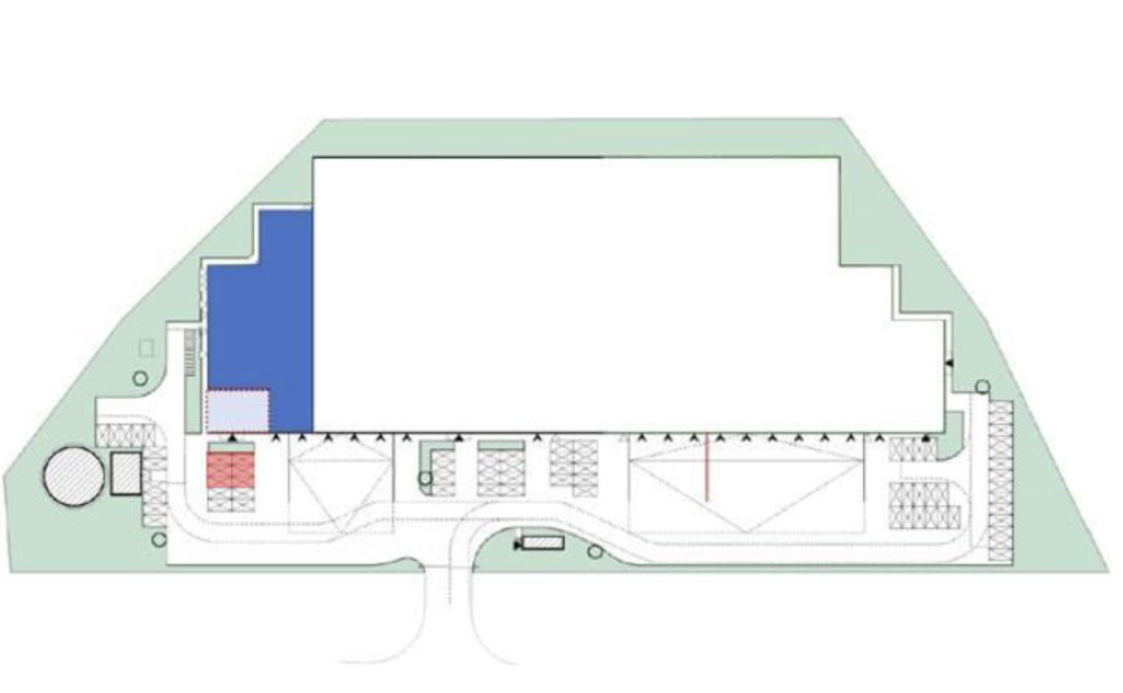 Magazyny do wynajęcia w Magazyny BGO Park Warsaw Airport. Siteplan.