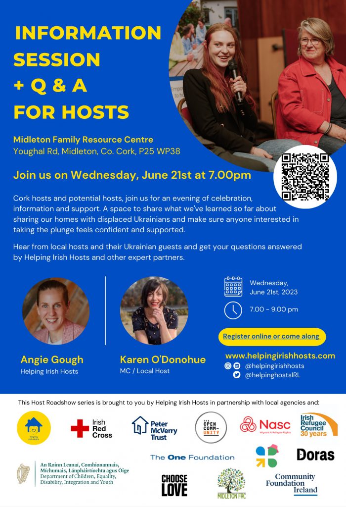 'Helping Irish Hosts' To Hold Roadshow Calling On Cork People To Share Homes With Ukrainian Families - Vimarsana News