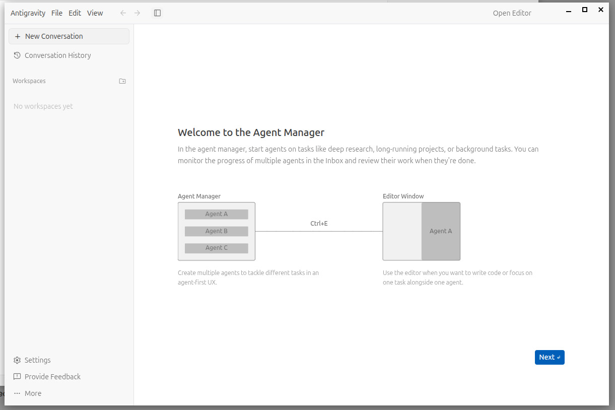 Fig. 4: This window manages the different AI agents working on a project
