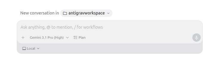 Fig. 5: Adding the Plan flag activates the two-step process