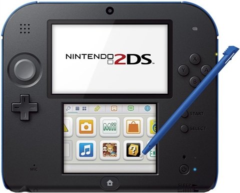 Nintendo 2DS Console Black/Blue image