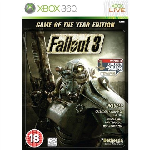 fallout 3 game of the year edition - xbox 360