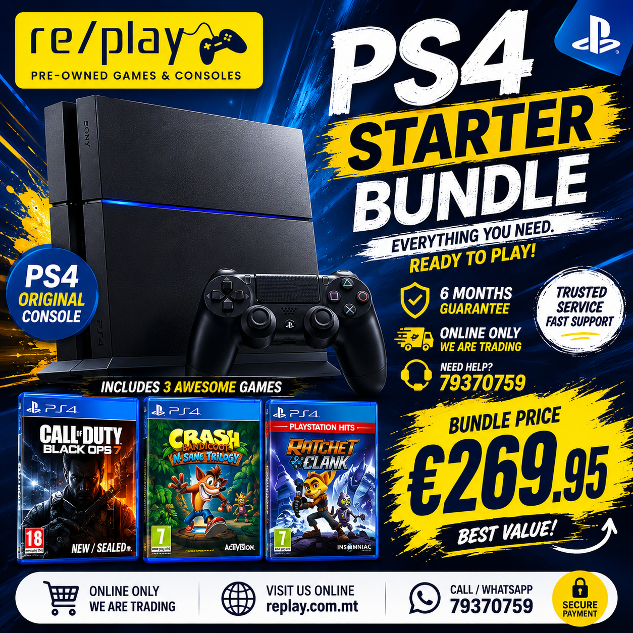 Playstation 4 Console 500GB - Bundle  - image