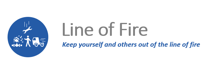 Line of fire logo and text PNG