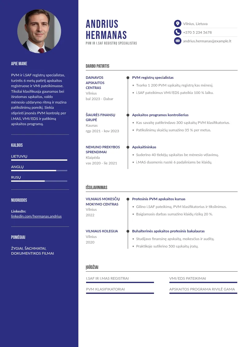 PVM ir i.SAF registrai