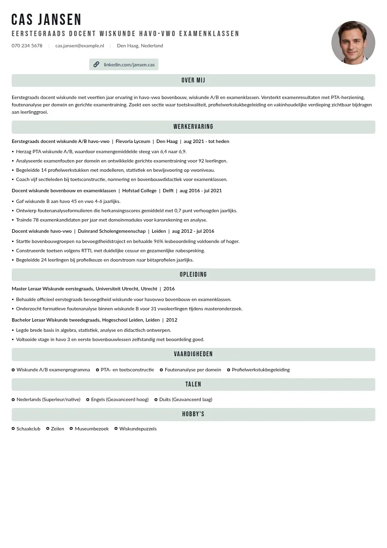 Havo-vwo examenklassen