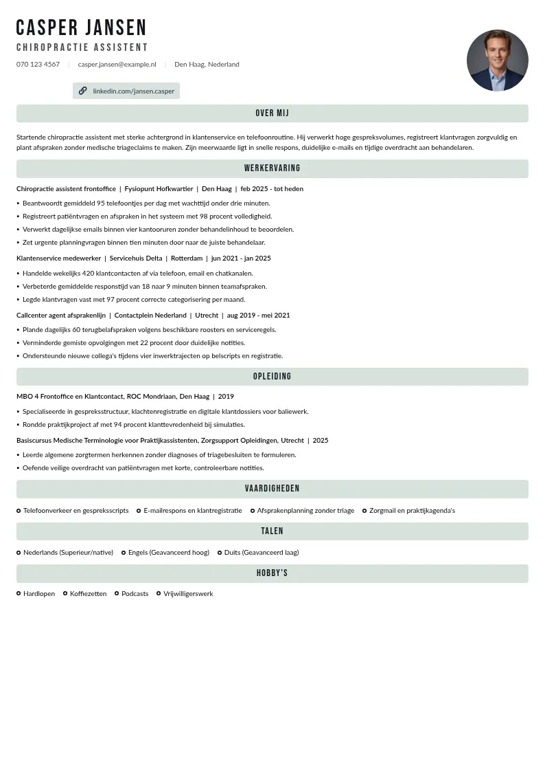 Klantenservice met telefoonroutine
