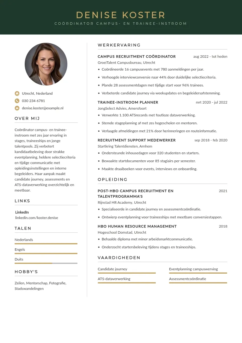 Campus- en trainee-instroom