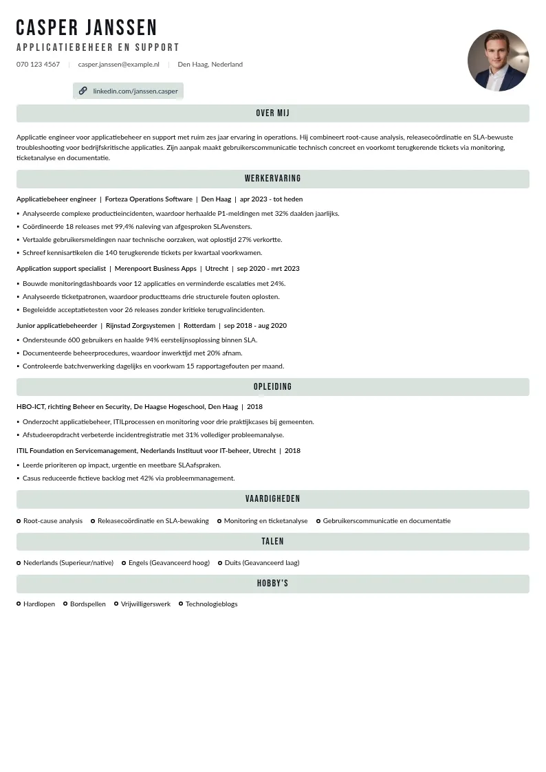 Applicatiebeheer en support