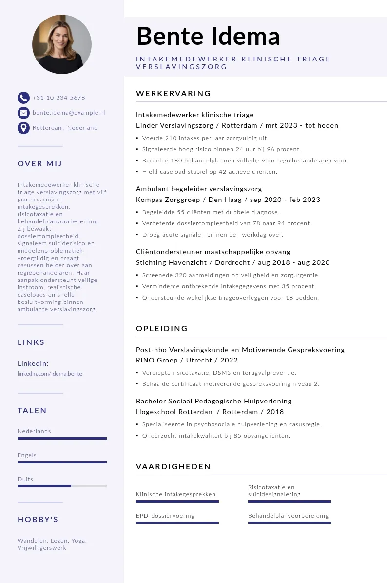 Klinische intake en triage