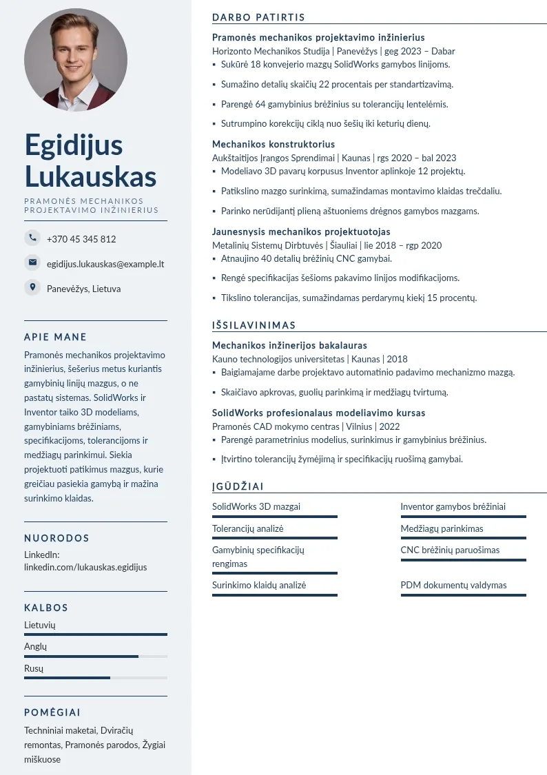 Pramonės mechanikos projektavimas