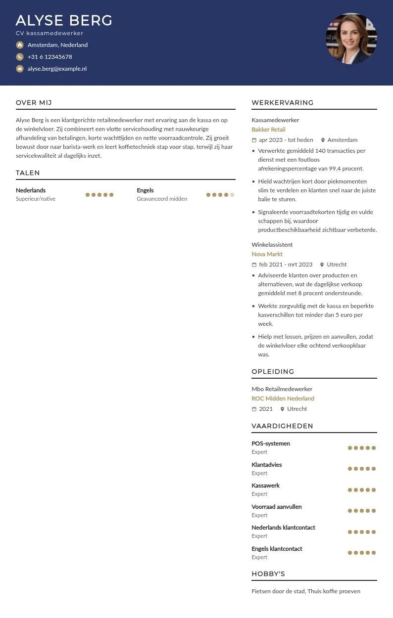 Kassagerichte retailervaring
