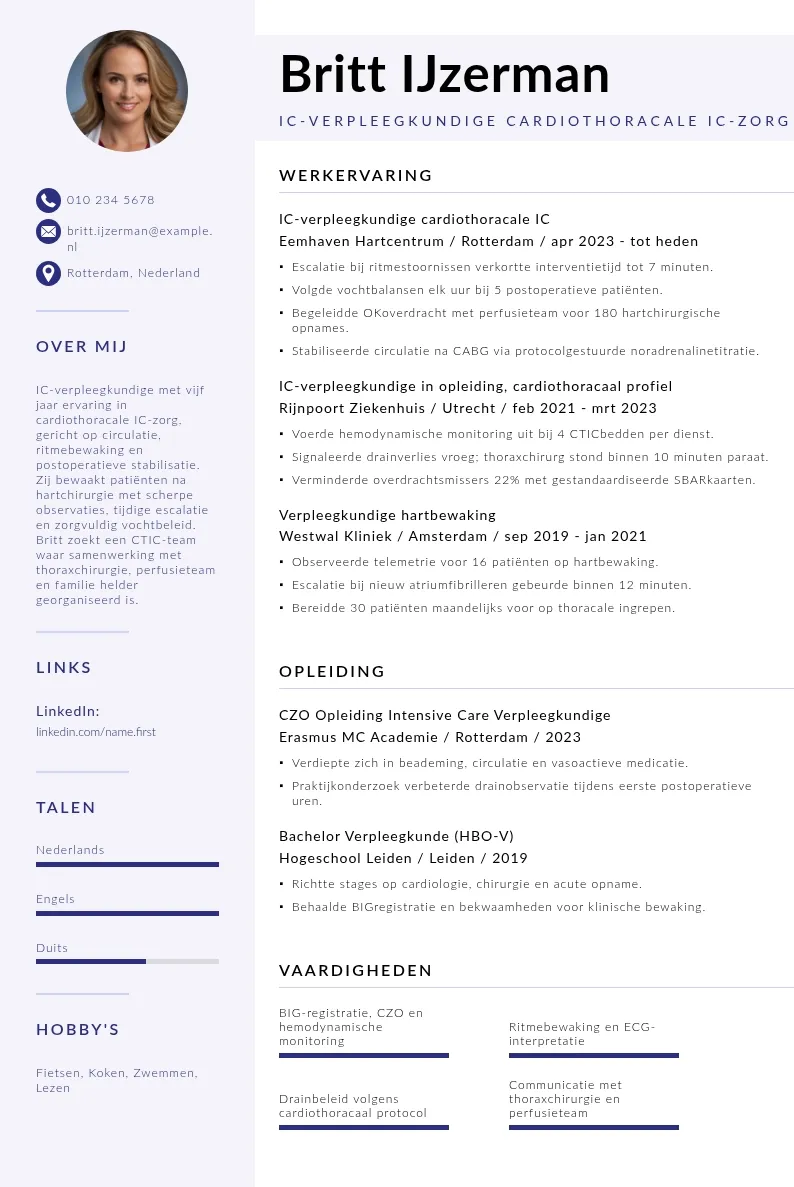 Cardiothoracale IC-zorg
